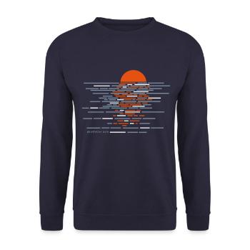 coucher de soleil, soleil, vacances, coucher de soleil, mer, Croatie - Sweat-shirt Unisexe - marine - Devant - Alina (178cm) & Michal (187cm)