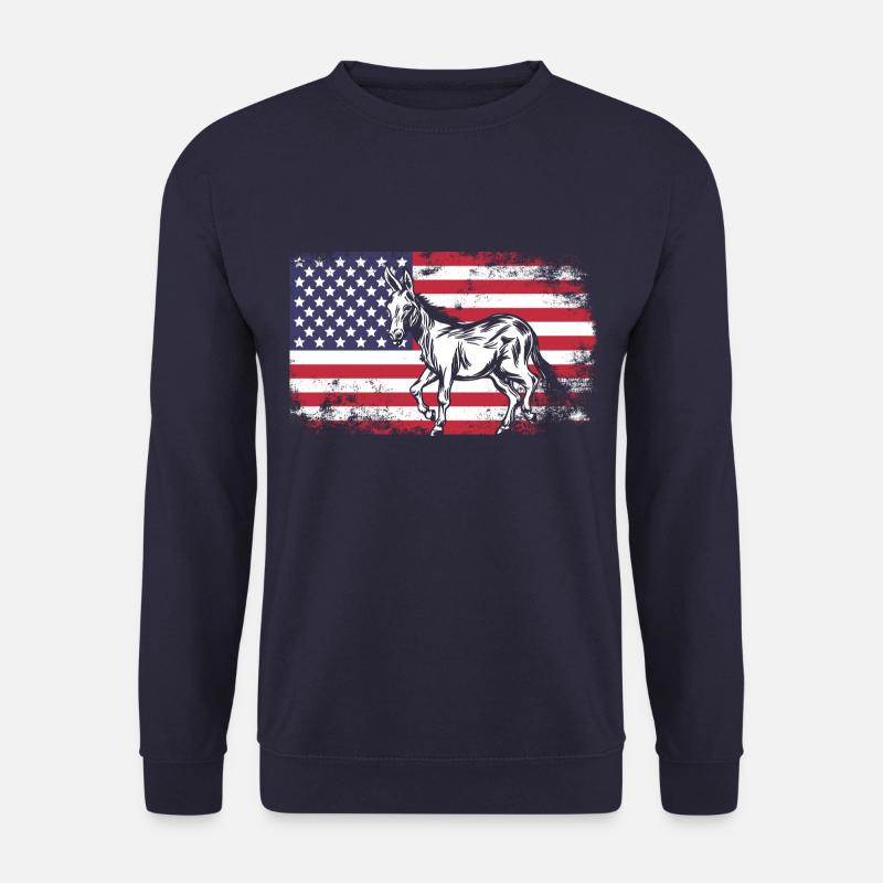Donkey Mule États-Unis - Sweat-shirt Unisexe - marine