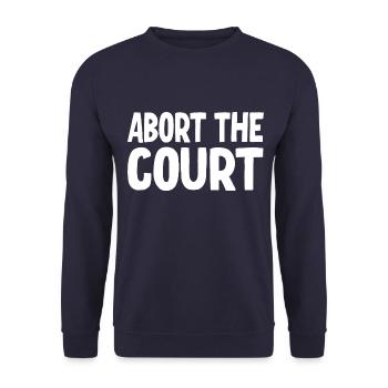 Avorter la Cour - Sweat-shirt Unisexe - marine - Devant - Alina (178cm) & Michal (187cm)