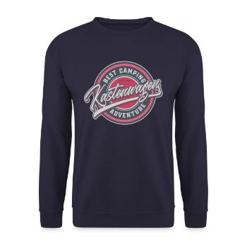KASTENWAGEN - BEST CAMPING ADVENTURE - Unisex Pullover - Navy - Vorne - Alina (178cm) & Michal (187cm)