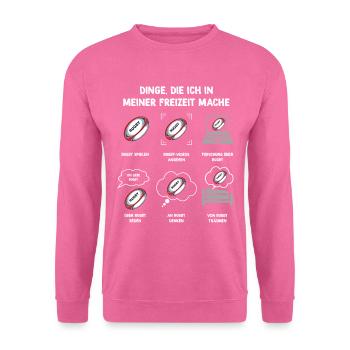 Meine Freizeit v2 4 Rugby - Unisex Pullover - Pink - Vorne
