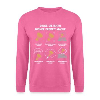 Meine Freizeit v2 5 Badminton - Unisex Pullover - Pink - Vorne