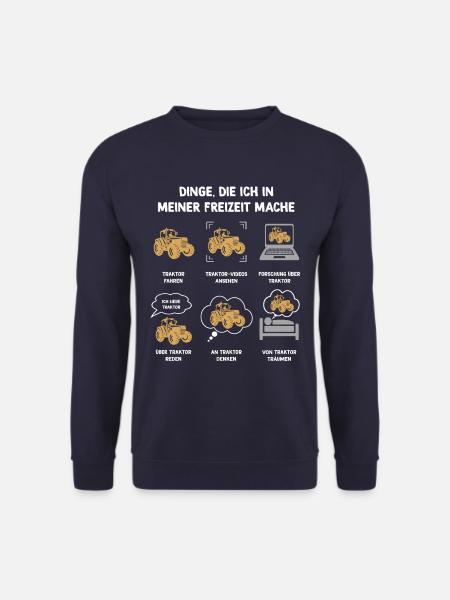 Meine Freizeit v2 35 Traktor - Unisex Pullover - Navy