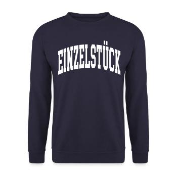 Einzelstück - Unisex Pullover - Navy - Vorne - Alina (178cm) & Michal (187cm)