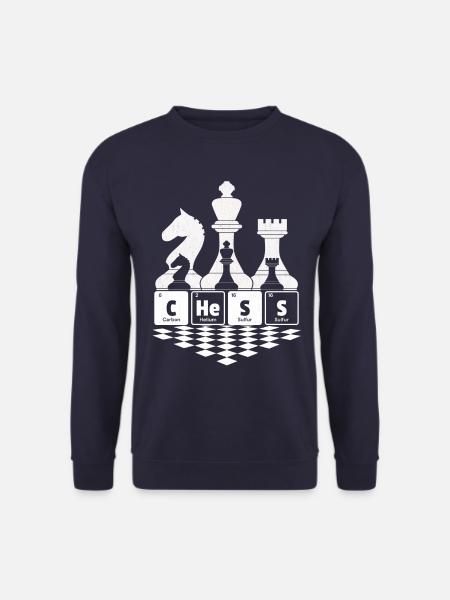 Schachspiel - Chess Schach Periodensystem - Unisex Pullover - Navy