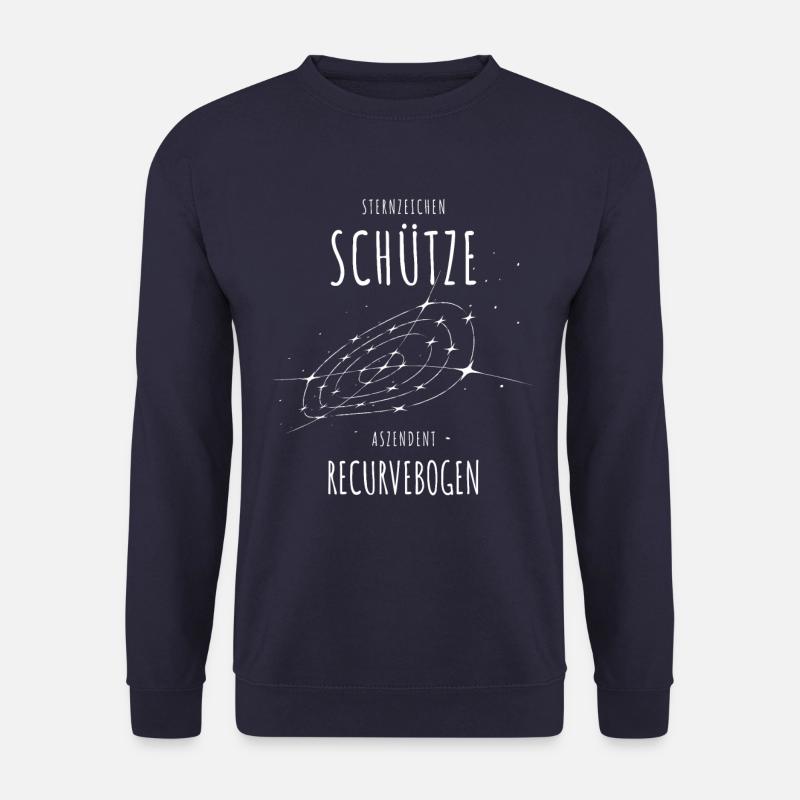 Sternzeichen Schütze Aszendent Recurvebogen - Unisex Pullover - Navy