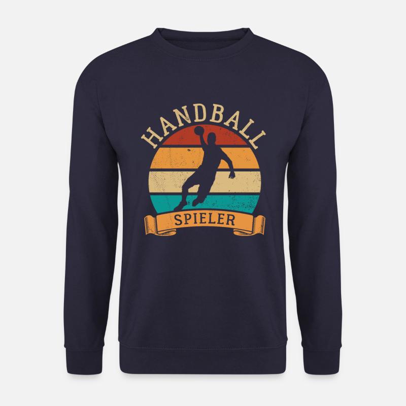 Handball Spieler Handball, Werfen, Training - Unisex Pullover - Navy
