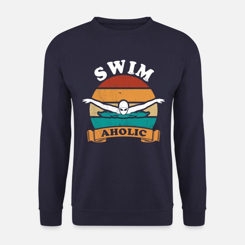 Swim Aholic - Schwimmen, Butterfly Stil, Kraulen - Unisex Pullover - Navy