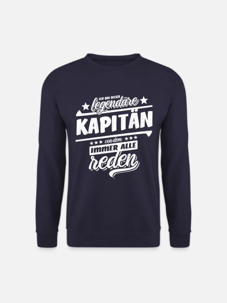 Ich bin dieser legendäre Kapitän - Spruch - Unisex Pullover - Navy