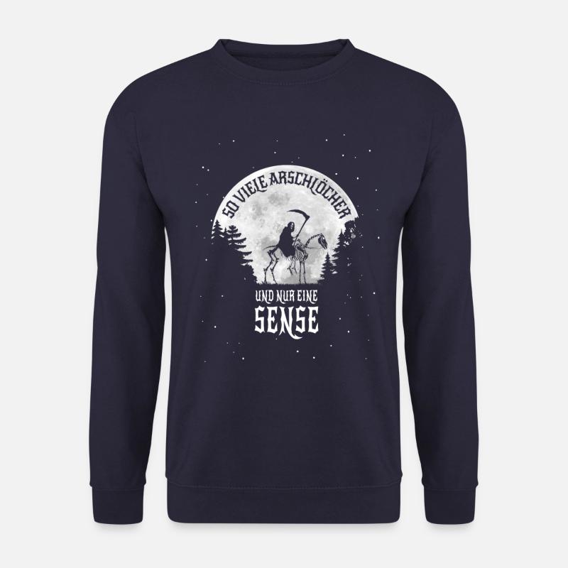 So viele Arschlöcher aber nur eine Sense - Unisex Pullover - Navy