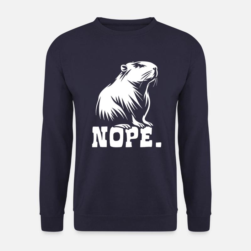 Capybara - Nope. Don't worry, be capy - Unisex Pullover - Navy