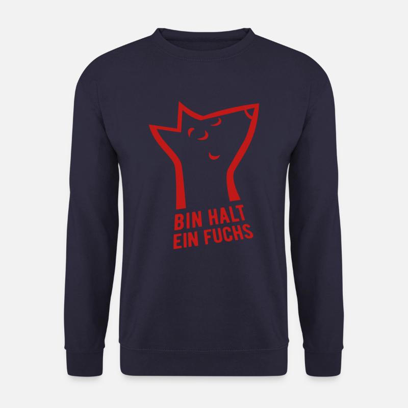 Bin halt ein Fuchs - schlau, cool & clever - Unisex Pullover - Navy