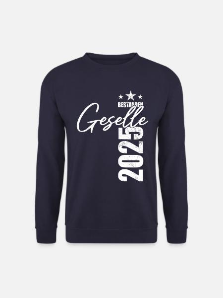 Geselle bestanden 2025 - Prüfung - Erfolg - Unisex Pullover - Navy