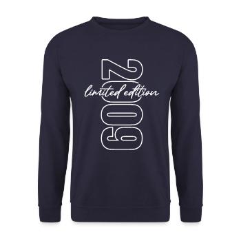2009 Edition Limitée - Anniversaire - Sweat-shirt Unisexe - marine - Devant - Alina (178cm) & Michal (187cm)