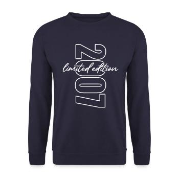 2007 Édition Limitée - Anniversaire - Sweat-shirt Unisexe - marine - Devant - Alina (178cm) & Michal (187cm)
