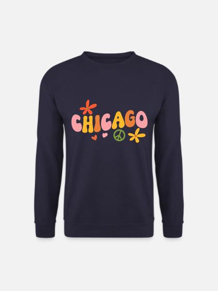 Chicago 70s Hippie - Unisex Sweatshirt - navy