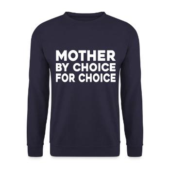 Mein Körper Meine Entscheidung - Unisex Pullover - Navy - Vorne - Alina (178cm) & Michal (187cm)