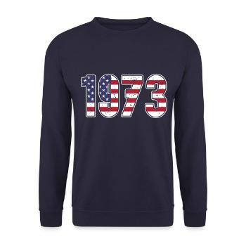 1973 Pro Roe - Sweat-shirt Unisexe - marine - Devant - Alina (178cm) & Michal (187cm)