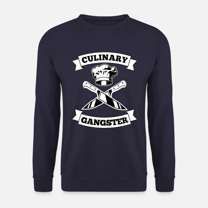 Kulinarischer Gangster Koch Kochmütze Messer - Unisex Pullover - Navy