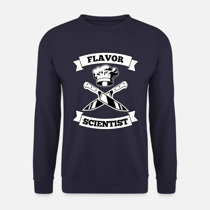 Geschmack Wissenschaftler Koch Kochmütze Messer - Unisex Pullover - Navy