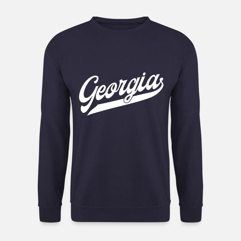 Georgia Classic Swoosh - Unisex Pullover - Navy