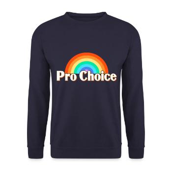 Pro Choice - Unisex Pullover - Navy - Vorne - Alina (178cm) & Michal (187cm)