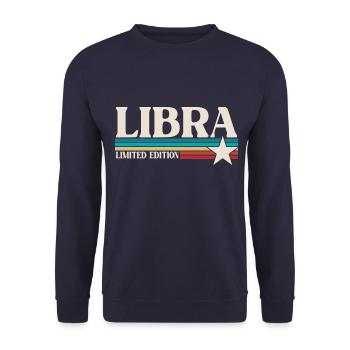 Zodiac sign Libra - Unisex Sweatshirt - navy - Front - Alina (178cm) & Michal (187cm)