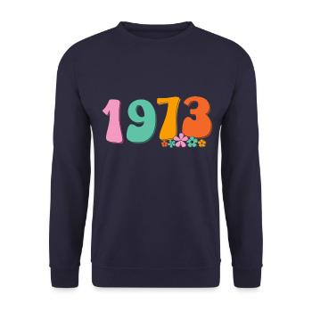 1973 Pro Roe - Sweat-shirt Unisexe - marine - Devant - Alina (178cm) & Michal (187cm)