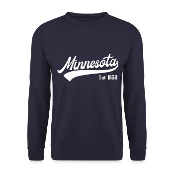 Minnesota - Unisex Pullover - Navy - Vorne - Alina (178cm) & Michal (187cm)