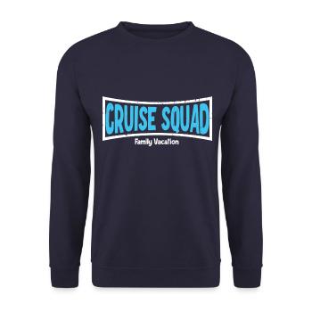 Family Cruise - Unisex Sweatshirt - navy - Front - Alina (178cm) & Michal (187cm)