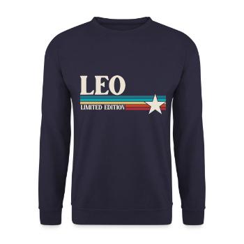 Signe du zodiaque Lion - Sweat-shirt Unisexe - marine - Devant - Alina (178cm) & Michal (187cm)