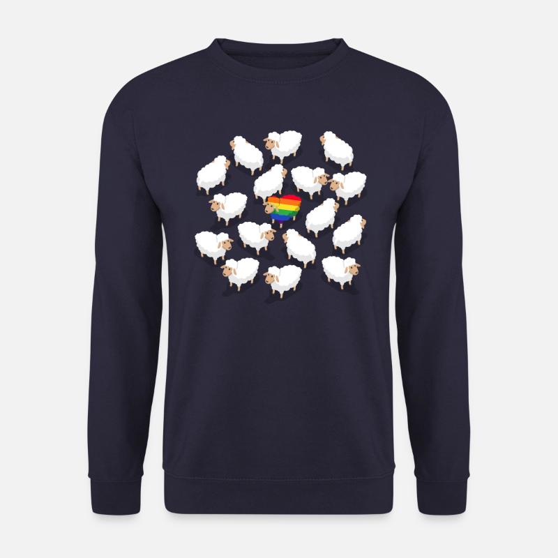 Rainbow Sheep - Unisex Pullover - Navy