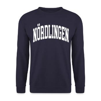 Nördlingen - Unisex Pullover - Navy - Vorne - Alina (178cm) & Michal (187cm)
