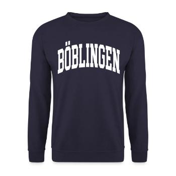 Böblingen - Unisex Pullover - Navy - Vorne - Alina (178cm) & Michal (187cm)