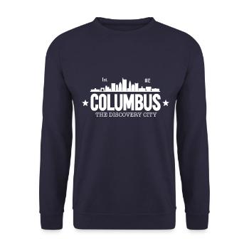 Columbus Ohio - Unisex Sweatshirt - navy - Front - Alina (178cm) & Michal (187cm)