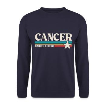 Sternzeichen Krebs - Unisex Pullover - Navy - Vorne - Alina (178cm) & Michal (187cm)