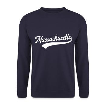 Massachusetts - Unisex Pullover - Navy - Vorne - Alina (178cm) & Michal (187cm)