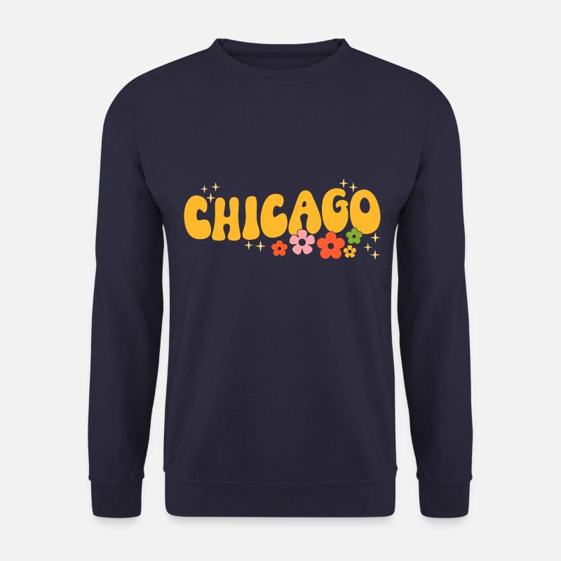 Chicago 70s Hippie - Unisex Sweatshirt - navy