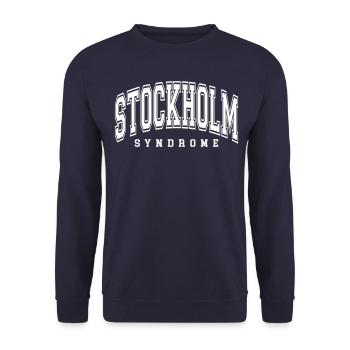Stockholm Syndrome - Unisex Sweatshirt - navy - Front - Alina (178cm) & Michal (187cm)