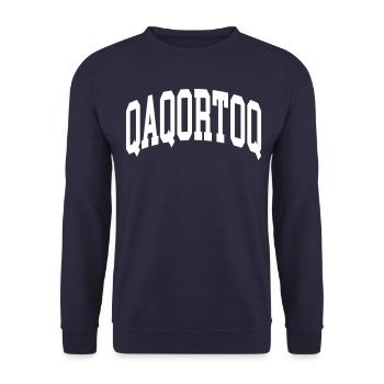 Qaqortoq - Sweat-shirt Unisexe - marine - Devant - Alina (178cm) & Michal (187cm)