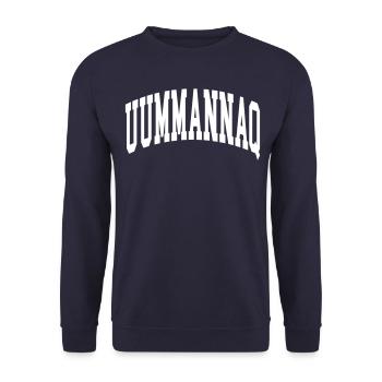 Uummannaq - Sweat-shirt Unisexe - marine - Devant - Alina (178cm) & Michal (187cm)