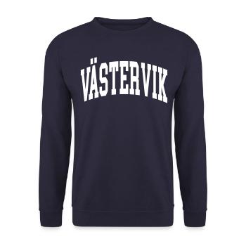 Västervik - Unisex Pullover - Navy - Vorne - Alina (178cm) & Michal (187cm)