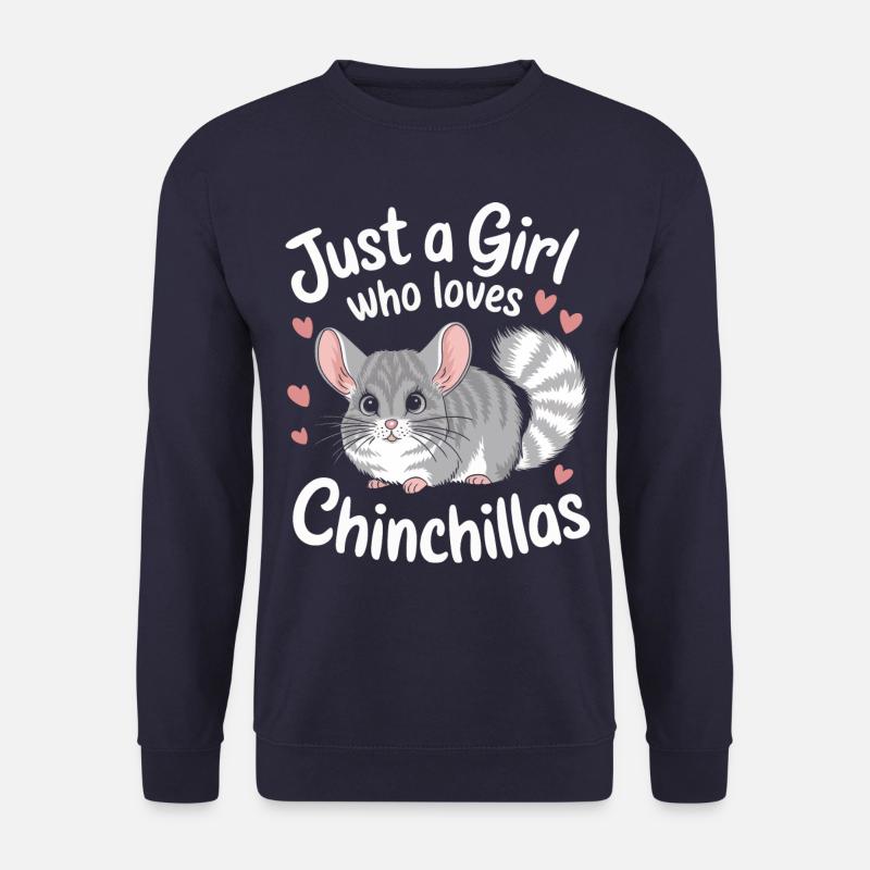 Chinchilla Chinchillas Mouse - Unisex Sweatshirt - navy