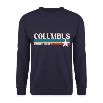 Columbus Ohio - Unisex Sweatshirt - navy - Front - Alina (178cm) & Michal (187cm)