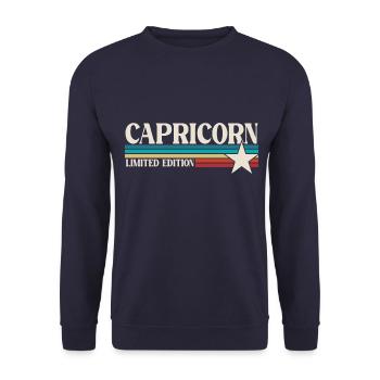Zodiac sign Capricorn - Unisex Sweatshirt - navy - Front - Alina (178cm) & Michal (187cm)