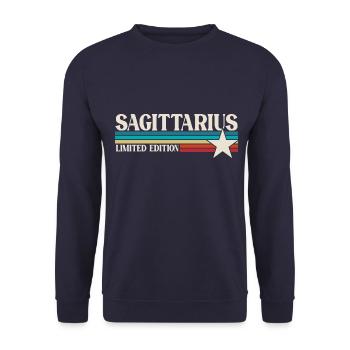 Signe du zodiaque Sagittaire - Sweat-shirt Unisexe - marine - Devant - Alina (178cm) & Michal (187cm)