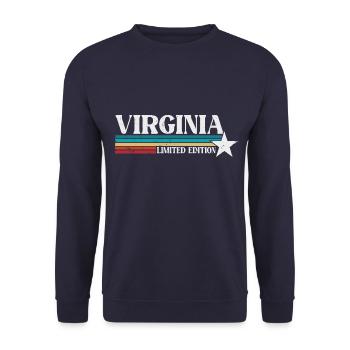 Virginia - Unisex Pullover - Navy - Vorne - Alina (178cm) & Michal (187cm)
