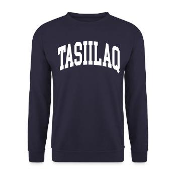 Tasiilaq - Sweat-shirt Unisexe - marine - Devant - Alina (178cm) & Michal (187cm)