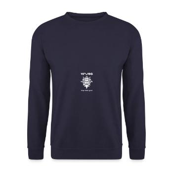 Windkind Surfgott - Unisex Pullover - Navy - Vorne - Alina (178cm) & Michal (187cm)