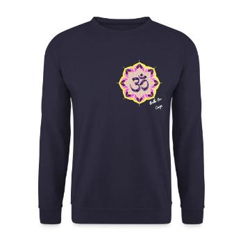 OM mantra - Sweat-shirt Unisexe - marine - Devant - Alina (178cm) & Michal (187cm)